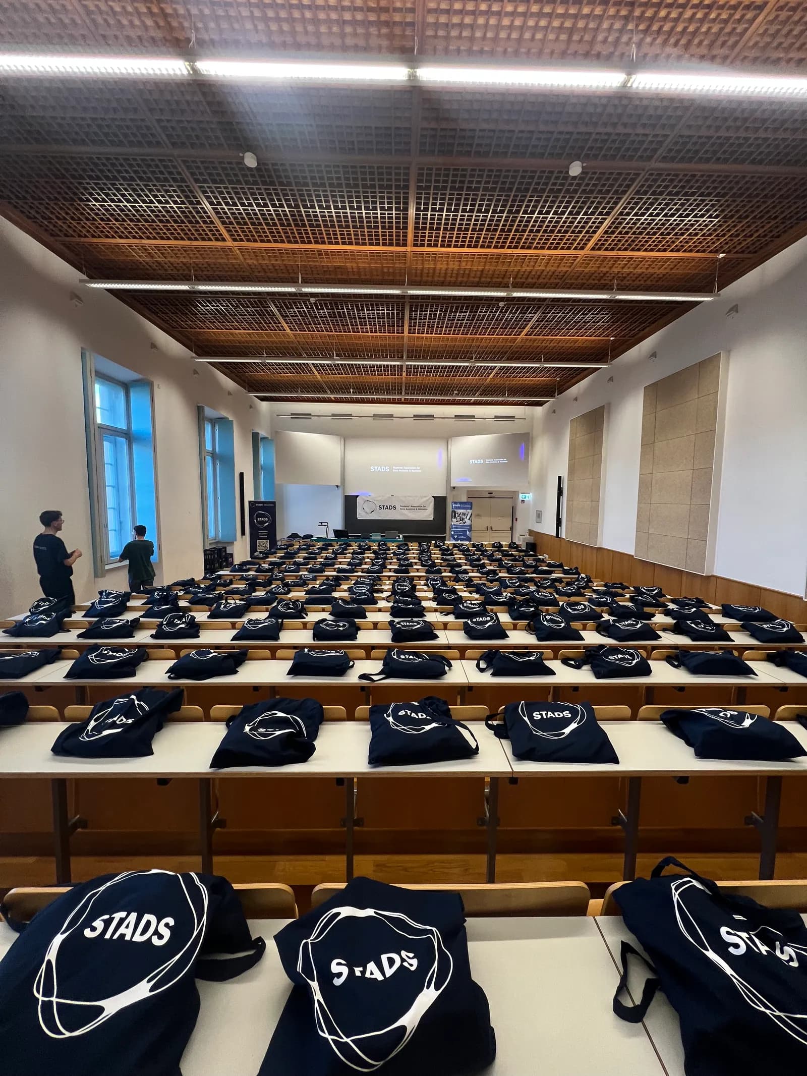 STADS members listening to a guest lecture