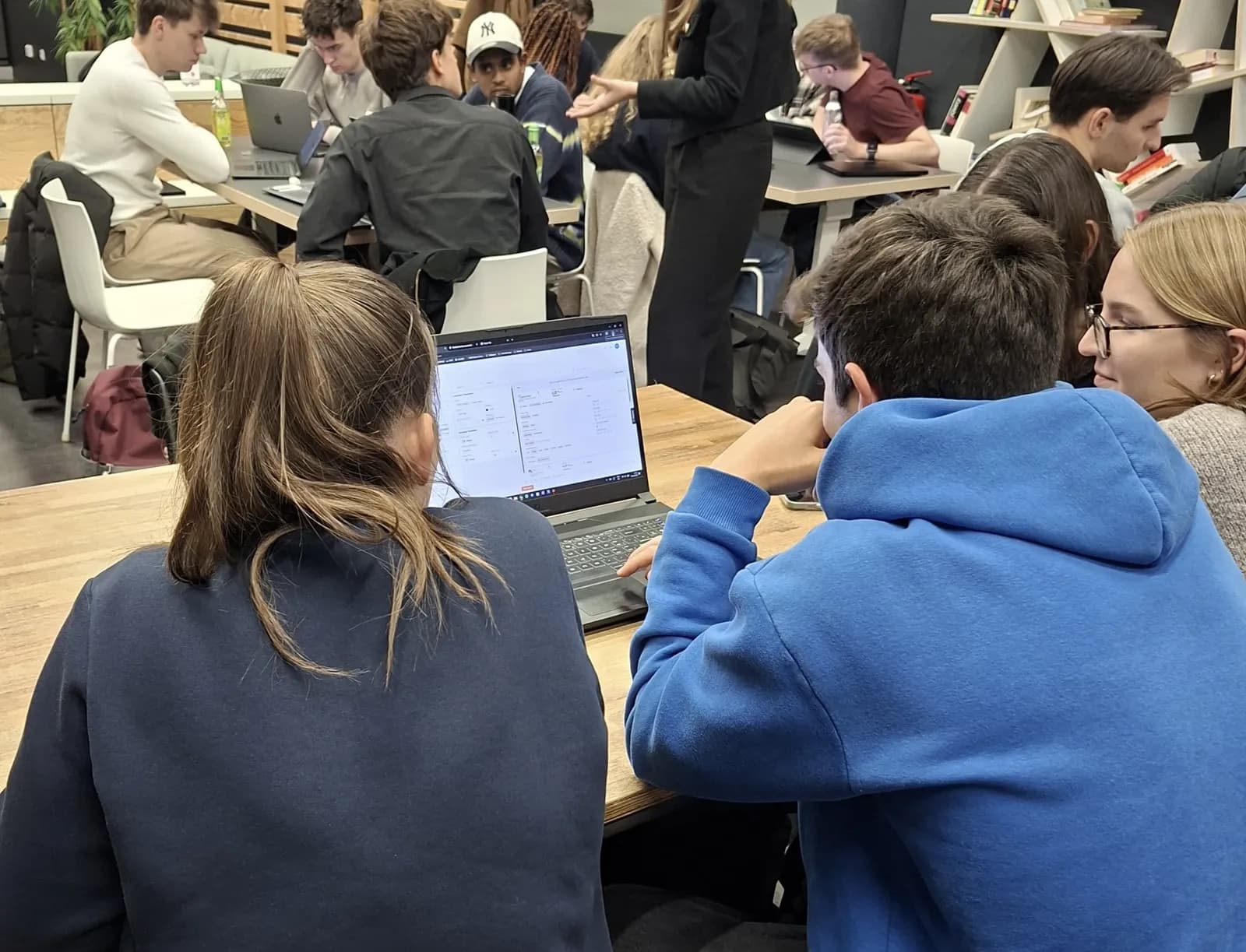 Students taking part in an exclusive industry workshop